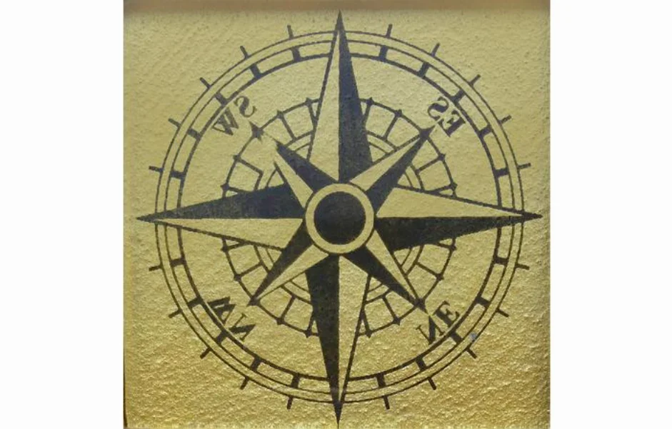 Вставка Tako GTР 73008 Compass Beige Gold 73х73х8 Kotto Ceramica