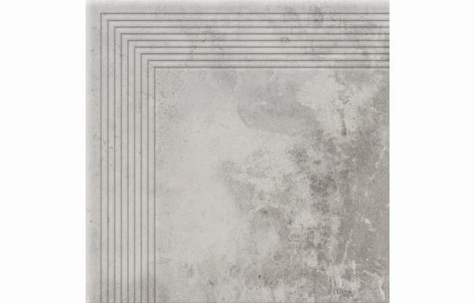 Ступень угловая Piatto Gris 300x300x9 Cerrad