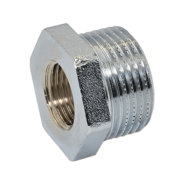Футорка латунна хромована Pattaroni Ø 1/8"×3/8" внутр.- зовн. різьба