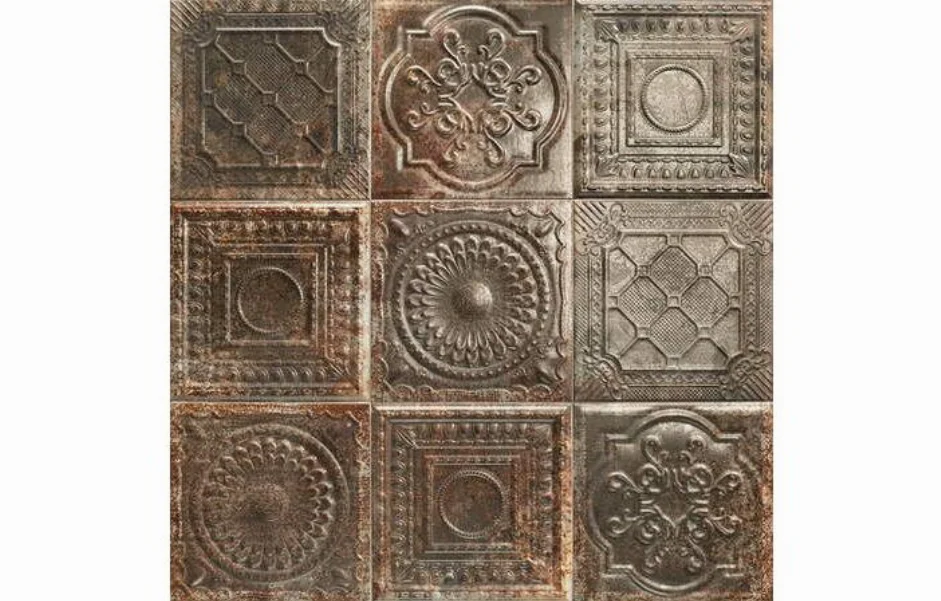 Плитка настінна Tin Tile Rusty Nero 200x200 Mainzu