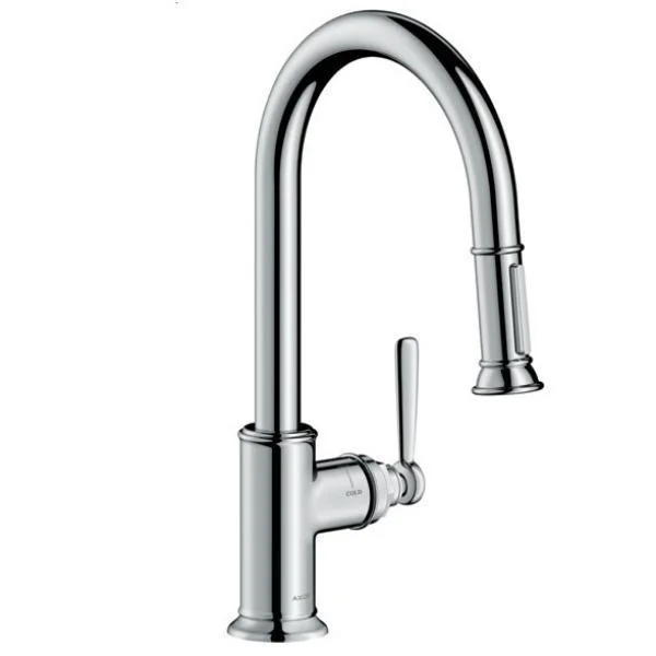 Смеситель для кухни Axor Montreux 180 с выдвижным изливом, хром