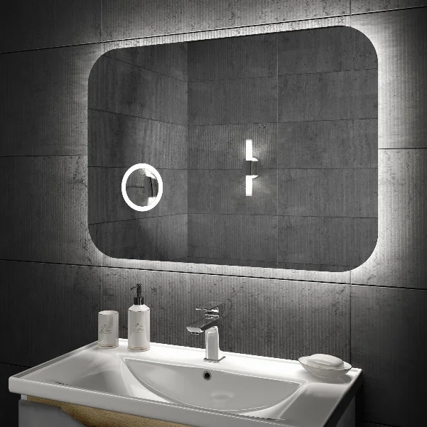 Дзеркало Sanwerk УЛЬТРА "Око" 90x65, з LED підсвічуванням