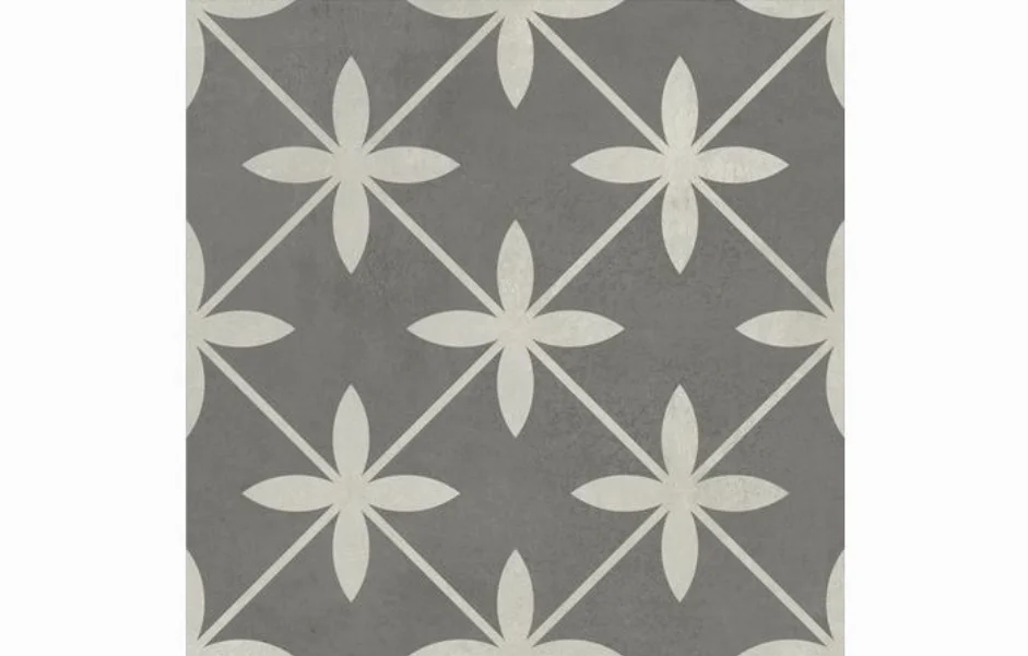 Плитка керамогранитная Laurent микс2 декор 186x186x8 Golden Tile