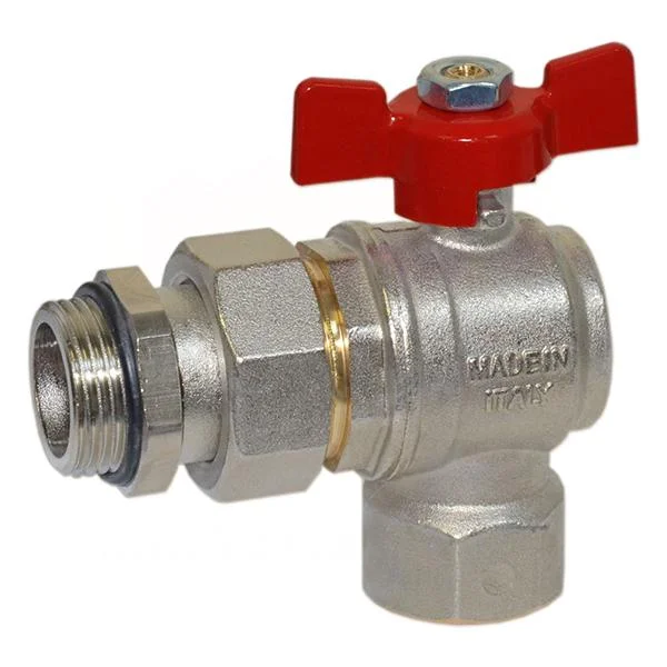 Кран-американка кутова Bianchi Ø 3/4" внутрішня - зовнішня різьба (red/червоний)