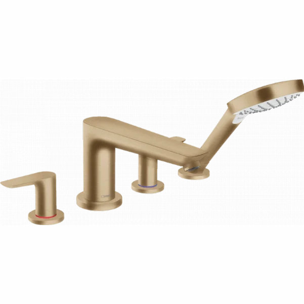 Смеситель на борт ванны Hansgrohe Talis E на 4 отверстия, бронза матовый