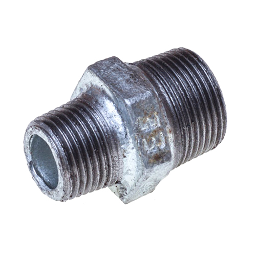 Ниппель редукционный чугунный Sanha Ø 1-1/2"×1-1/4" наруж.- наруж. резьба