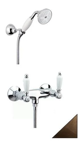 Змішувач Fiore Margot Coloniale 02ZZ0612 для душу, з душовою лійкою, бронза