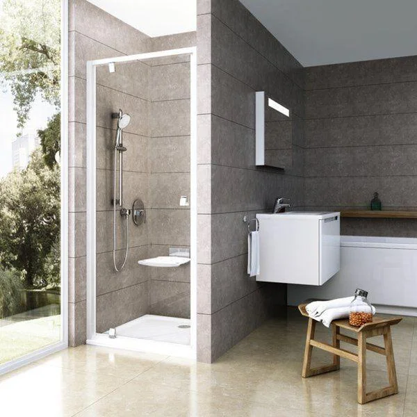 Душевая дверь Ravak Pivot PDOP1-80 белый/белый+Transparent