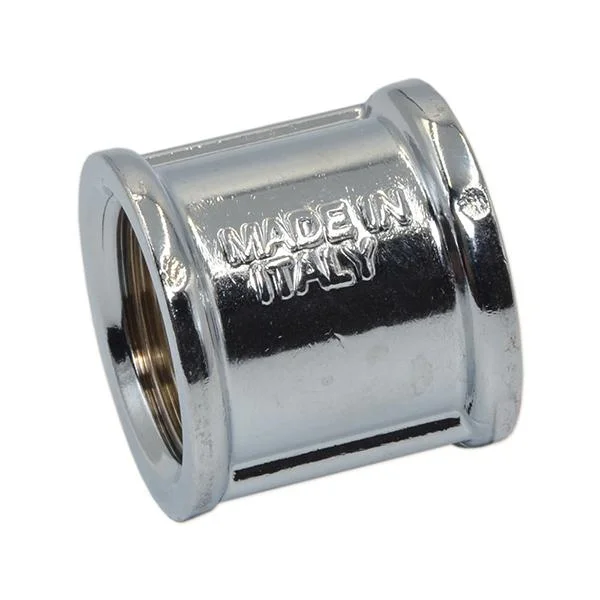 Муфта латунна хром Pattaroni Ø 1-1/2" внутрішня різьба