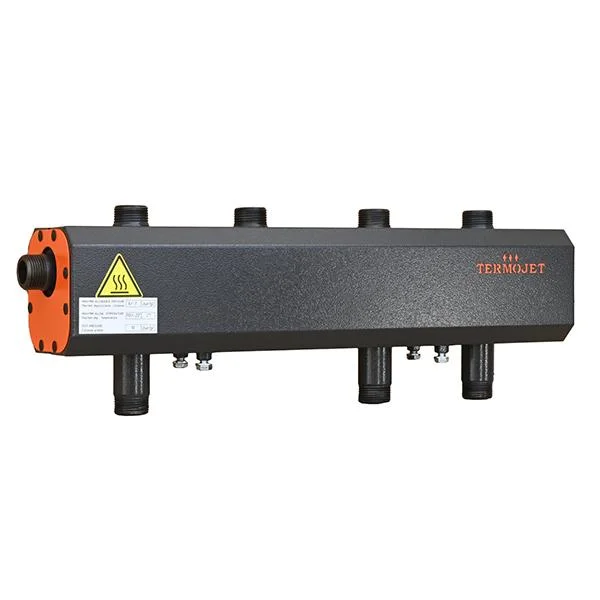 Коллектор для котельной Termojet КГС35ВН125 Ø 1-1/4"×1" - 3 контура (с изоляцией)