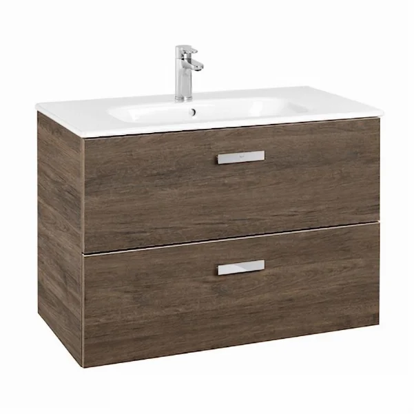 Тумба ROCA VICTORIA BASIC з умивальником 80 см, кедр
