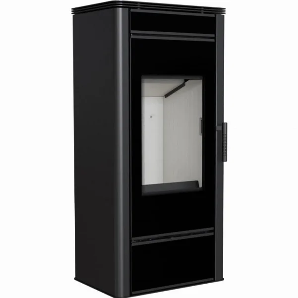 Стальная печь-камин Kratki Koza Titan Glass 11,0 кВт