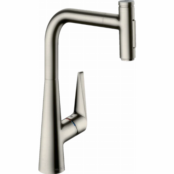 Смеситель Hansgrohe Talis Select M51 для кухонной мойки с выдвижным душем, под сталь 73867800