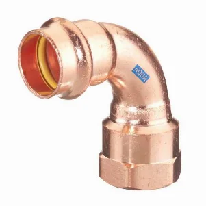 Колено пресс медное RM Aespres Uniko Ø 22×3/4" внутренняя резьба