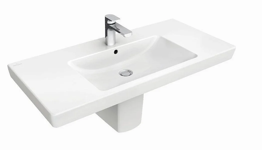 Мебельная раковина Villeroy & Boch Subway 2.0 1000×470 мм белый альпин Мебельная раковина Villeroy & Boch Subway 2.0 1000×470 мм белый альпин