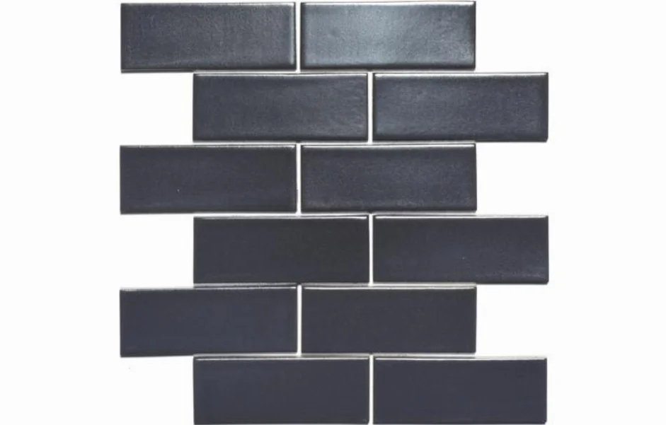 Мозаика BRICK B 6022 Grafit Black 300x300х9 Kotto Ceramica