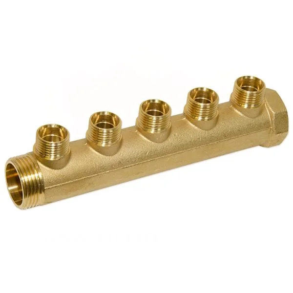 Колектор латунний Bianchi Ø 1"×1/2" - 5 контурів, I=36 мм