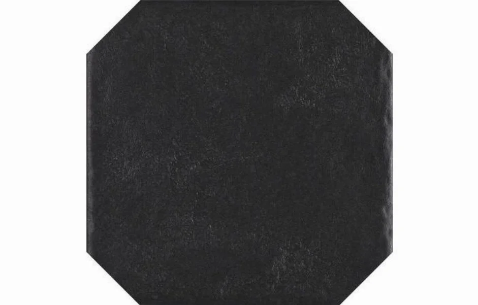 Плитка керамогранитная Modern Nero Octagon STR 198x198x7,5 Paradyz