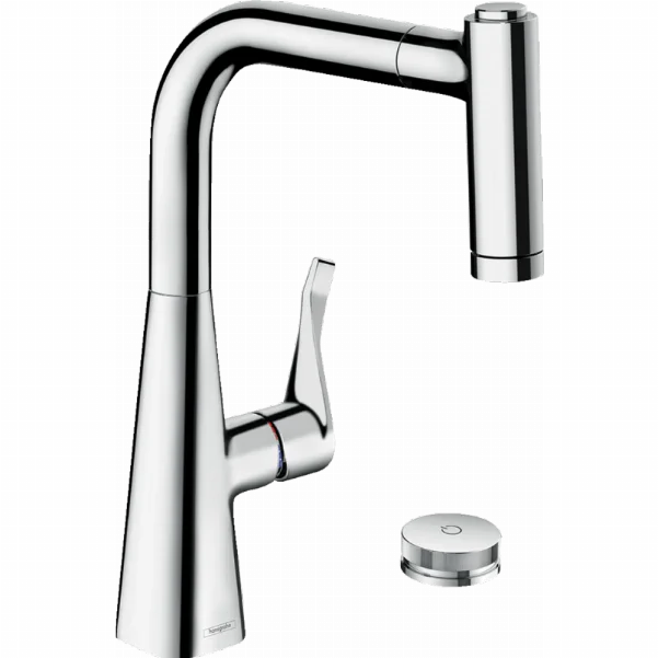 Смеситель Hansgrohe Metris Select M71 для кухонной мойки, хром 73805000