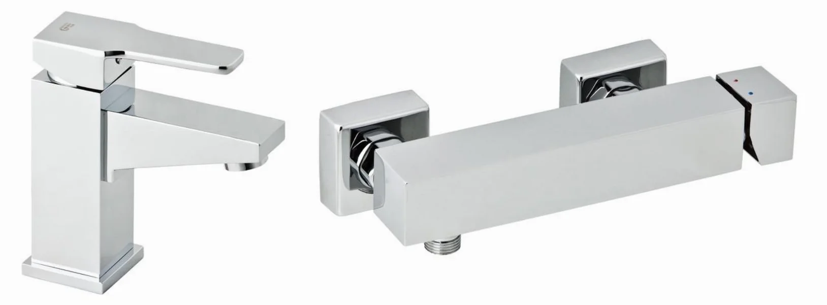 Набір змішувачів для раковини і душа GENEBRE Kenjo 1+1 02KE-shower (63130264566+63110264567)