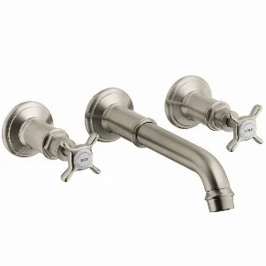 Змішувач настінний для раковини Axor Montreux двохвентильний, нікель