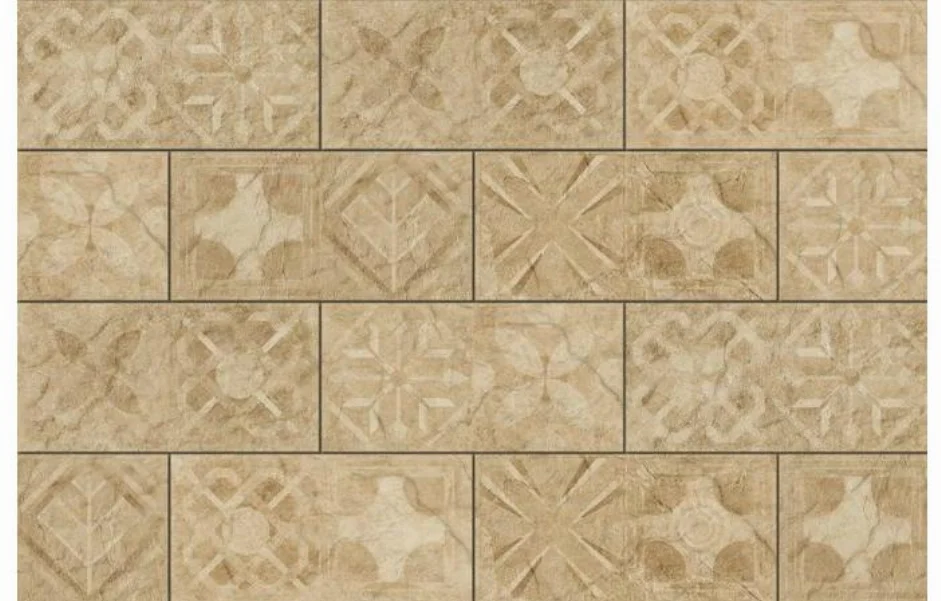Плитка фасадная Torstone Beige Decor 148x300x9 Cerrad