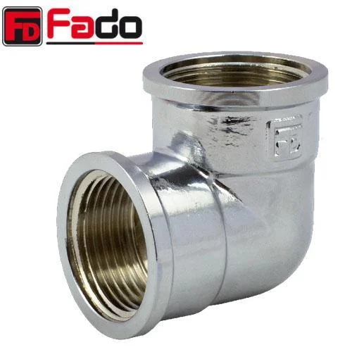 Коліно латунне FADO Fit Chrome Ø 1/2" внутрішня різьба