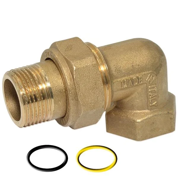 Сгон американка угловая латунная Pattaroni Ø 1/2" внутр.- наруж. резьба (под конус)