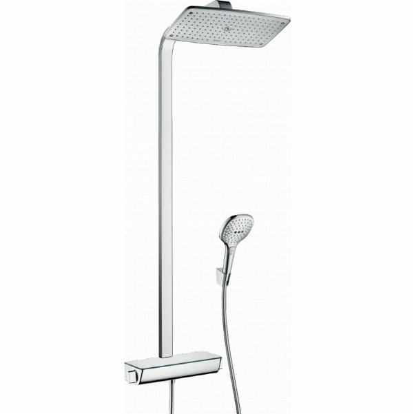 Душевая система Hansgrohe Raindance Select E 360 Showerpipe с термостатом, хром 27112000