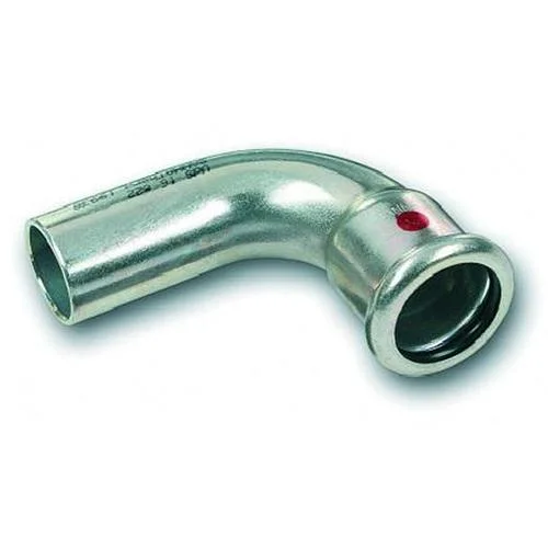 Кут прес оцинковка (1 муфта) SANHA Therm Press Ø 42/90° (код. 24001а)