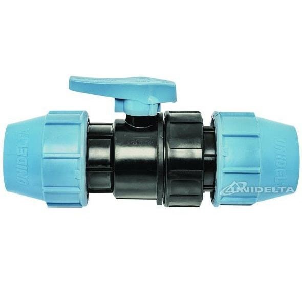 Кран шаровой Unidelta 1070 PN16 PP-B Ø 32×32 мм