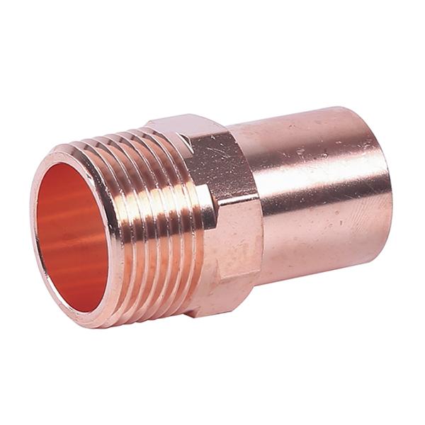 Штуцер пресс медный RM Aespres Uniko Ø 22×3/4" наружная резьба