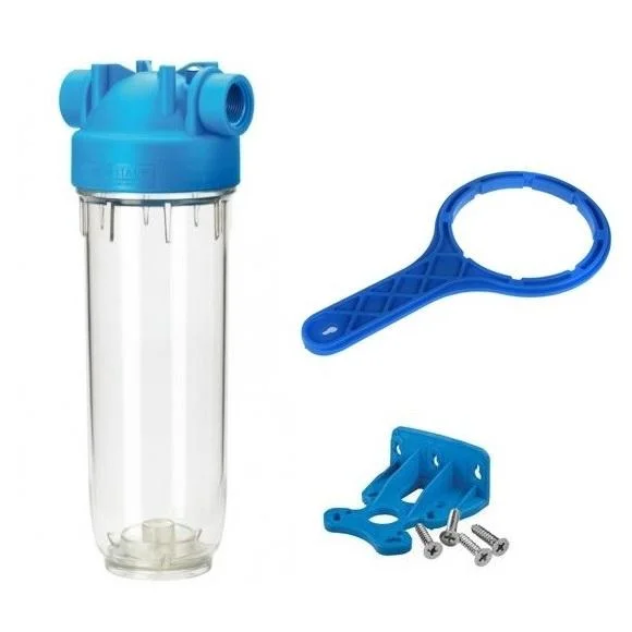 Фильтр магистральный Atlas Filtri 10" DP Mono Ø 1/4" IN (TS прозрачный корпус) KIT