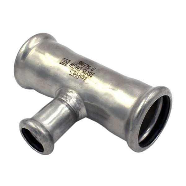 Тройник редукционный пресс нержавейка RM Inox PRES Ø 139.7×108×139.7 мм