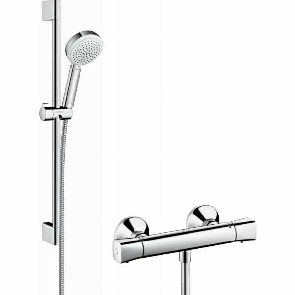 Душевой набор Crometta 100 Vario/Ecostat Universal Combi 0,65 м, белый/хром
