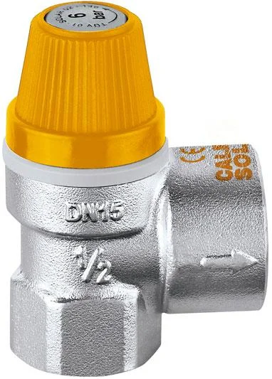 Підривний клапан CALEFFI Solar Ø 3/4"x1" - 4,0 bar внутр.- внутр. різьба