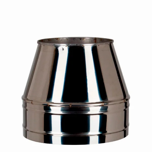 Конус для димоходу Ø 200/260 нерж.-нерж. (1,0 мм AISI)