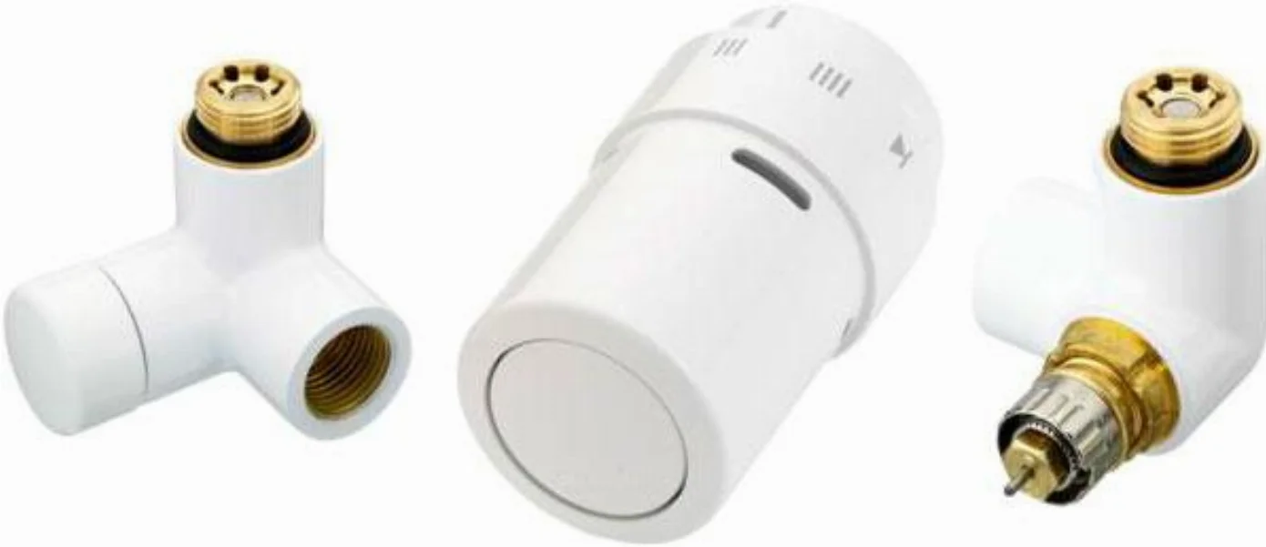 Комплект для підключення до рушникосушарки Danfoss RAX-set X-tra Collection 1/2" правий БІЛИЙ