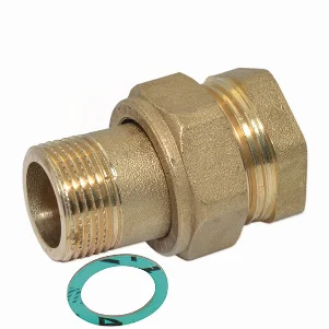 Сгон американка прямая латунь Pattaroni Ø 3/4" внутр.- наруж. резьба (под прокладку)