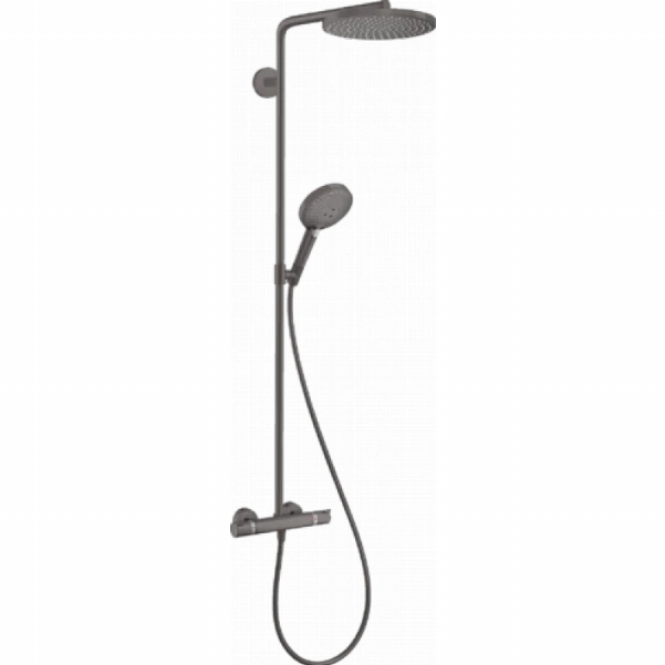 Душевая система с термостатом Hansgrohe Raindance Select S Showerpipe 240 1jet, матовый черный хром
