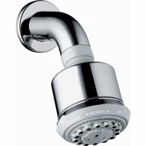 Верхній душ Hansgrohe Clubmaster 3jet EcoSmart з держателем 26606000