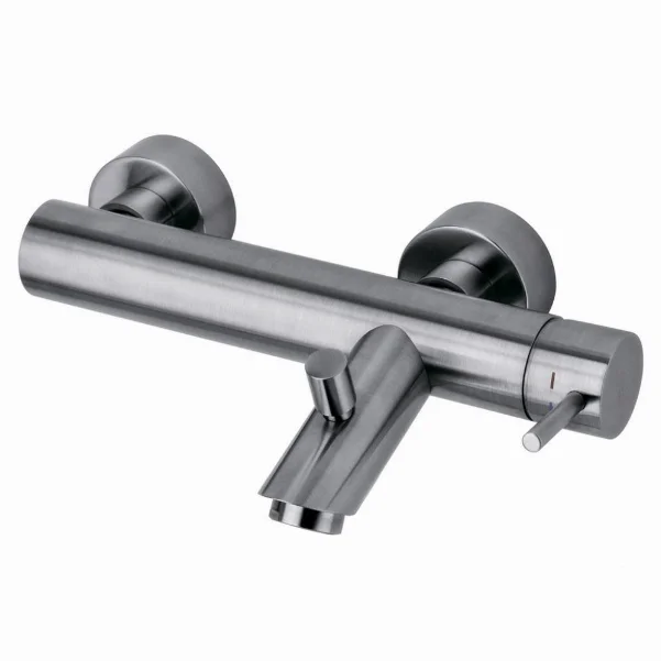 Змішувач Paffoni Light LIG022ST для ванни з душем, сталь