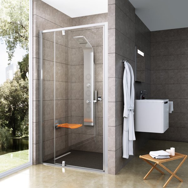 Душевая дверь Ravak Pivot PDOP2-100 белый/белый+Transparent