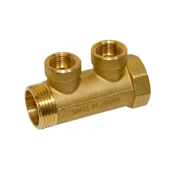 Колектор латунний Bianchi Ø 1"×1/2" - 2 контури, I=36 мм (внутрішня різьба)