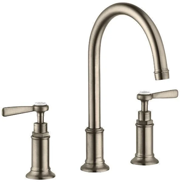 Смеситель для раковины Axor Montreux 180, на 3 отверстия, 2-х рычажный, никель