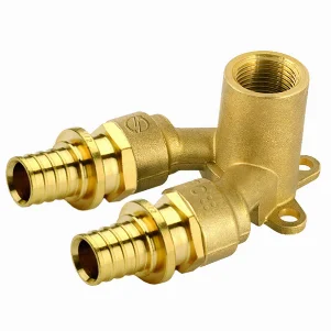 Колено натяжное настенное двойное General Fittings Ø 20×1/2"×20 внутренняя резьба (код. 3400.34)