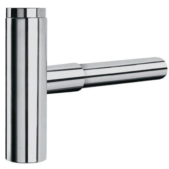 Сифон для умивальника Tres, круглий, з спідницею, хром