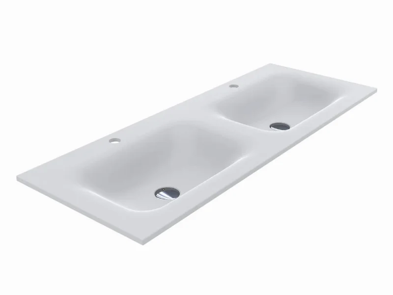 Умивальник подвійний Miraggio Jessel Matt 1200×450 мм
