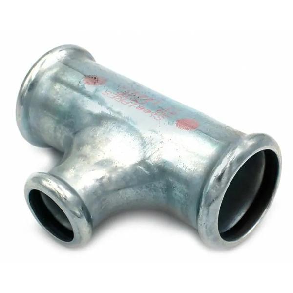 Тройник редукционный пресс оцинковка RM Steel Pres Ø 76×42×76 мм