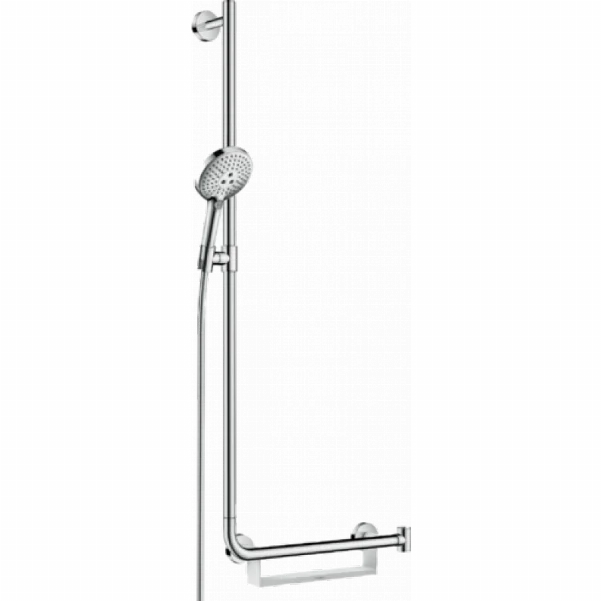 Душевой набор Hansgrohe Raindance Select S с душевой штангой слева